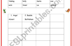 Rearrange The Christmas Words Into Alphabetic Order - Esl with regard to Christmas Words Alphabetical Order Worksheet