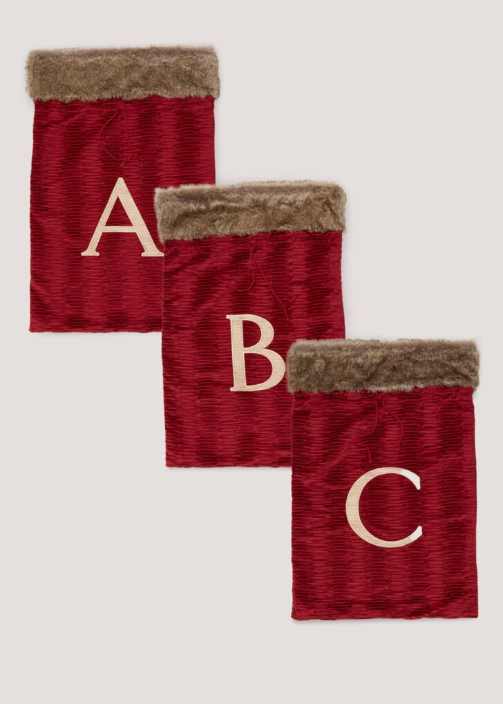 Alphabet Christmas Sacks