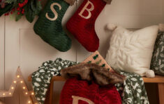 Red Christmas Alphabet Stocking (51Cm X 32Cm) - Matalan within Alphabet Stocking Christmas