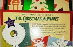 Robert Sabuda Christmas Alphabet Deluxe Anniversary Signed 3D Pop throughout Christmas Alphabet Pop Up Book