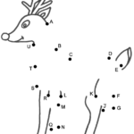 Rudolph The Red Nosed Reindeer   Connect The Dotscapital Intended For Christmas Alphabet Dot To Dot