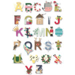 Sizzix Stanzform Thinlits Christmas Alphabet 666441 In Christmas Alphabet A To Z