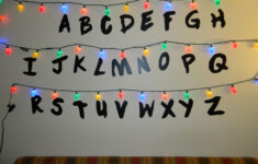 Stranger Alphabet Wall Led Christmas Lights Letters Vinyl for Stranger Things Alphabet Christmas Lights