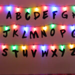 Stranger Alphabet Wall Led Christmas Lights Letters Vinyl Inside Stranger Things Alphabet Christmas Lights