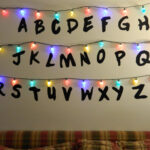 Stranger Alphabet Wall Led Christmas Lights Letters Vinyl With Regard To Stranger Things Christmas Lights Alphabet