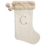 Teddy Alphabet Initial Santa Christmas Stocking Letter Personalised  Embroidered For Alphabet Letters For Christmas Stockings