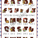 The English Christmas Alphabet   Esl Worksheetkrümel In Christmas Phonetic Alphabet