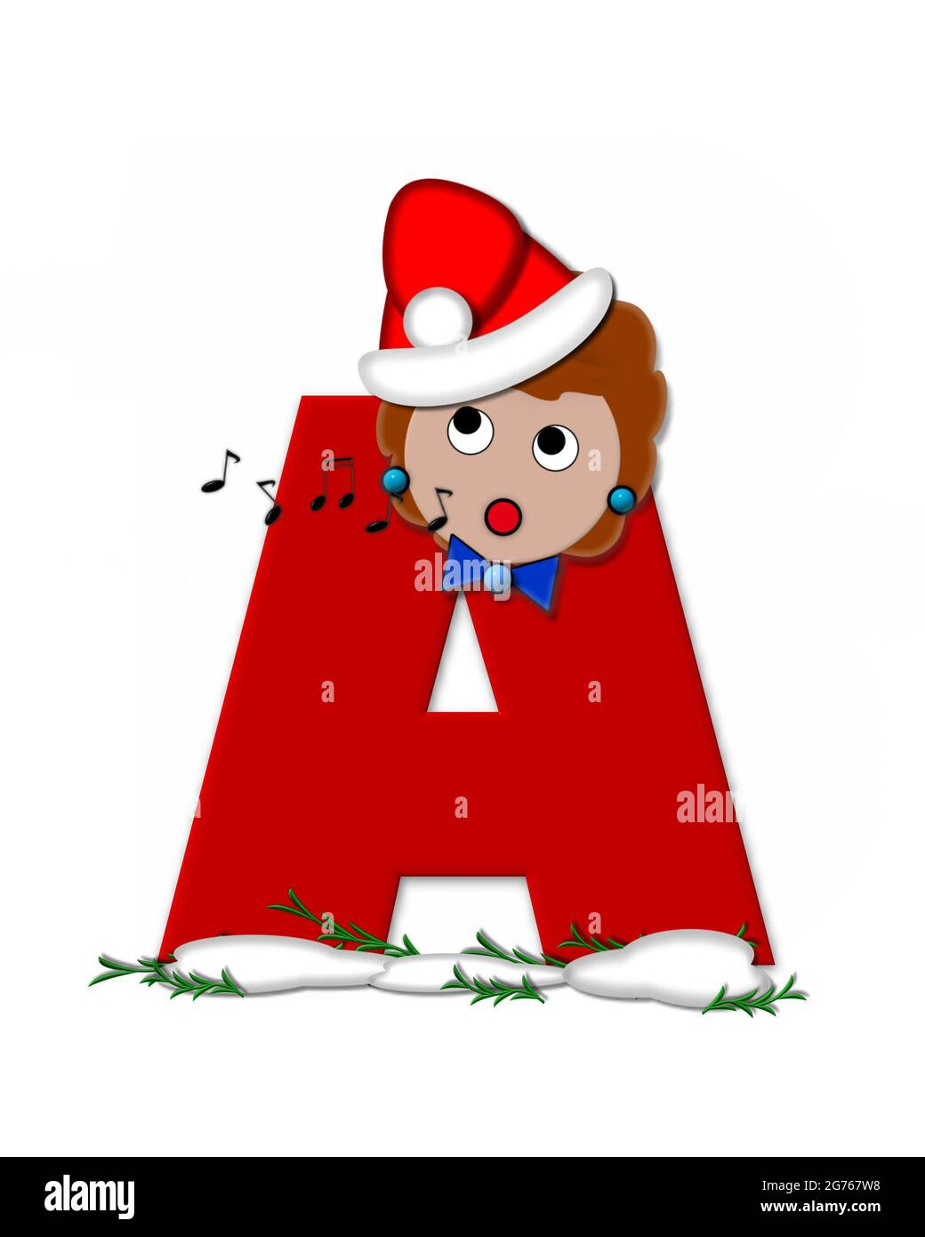 The Letter A, In The Alphabet Set &amp;quot;Carol Of Christmas,&amp;quot; Is Red And regarding Alphabet Christmas Carol