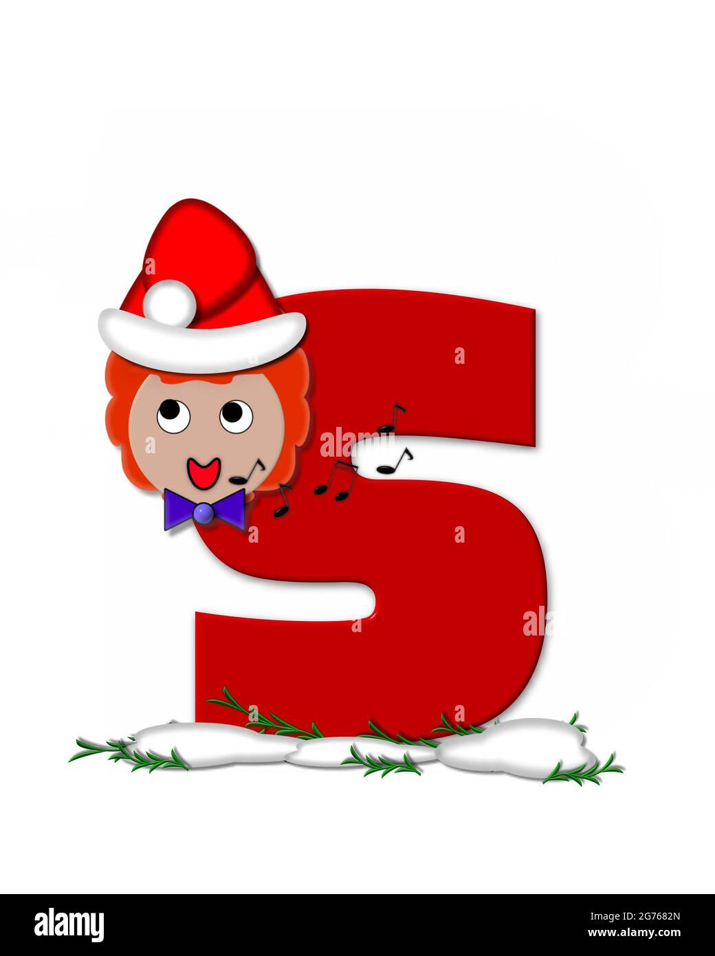 The Letter S, In The Alphabet Set &amp;quot;Carol Of Christmas,&amp;quot; Is Red And regarding Alphabet Christmas Carol