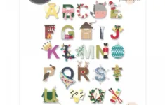Thinlits Die Set - Christmas Alphabetjennifer Ogborn within Alphabet of Christmas