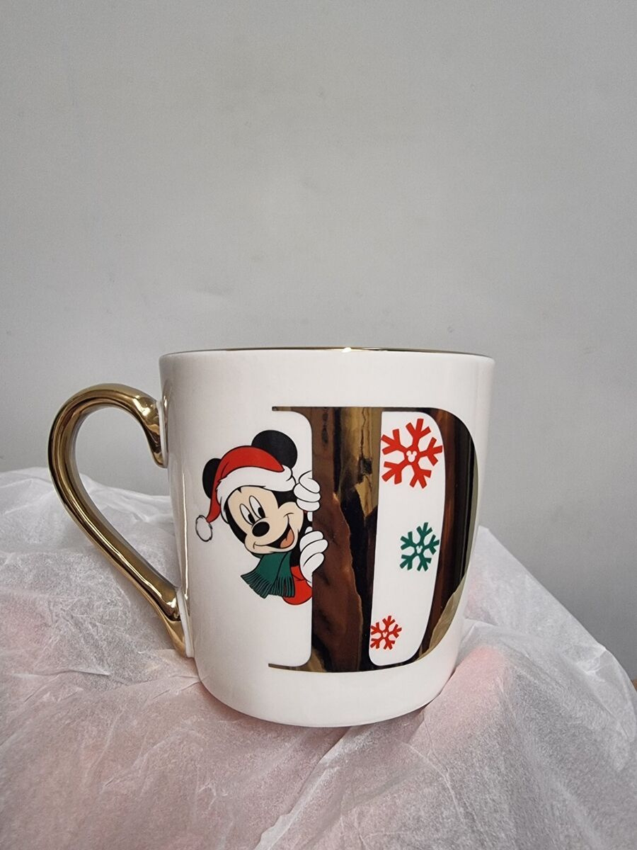 Twin Pack Disney Christmas Alphabet Mug Letter D - Mickey Mouse throughout Alphabet Christmas Mugs