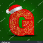 Vector Alphabet Letter G Christmas Hat Stock Vector (Royalty Free Within Christmas Alphabet Letter G