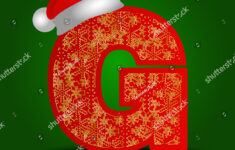 Vector Alphabet Letter G Christmas Hat Stock Vector (Royalty Free within Christmas Alphabet Letter G