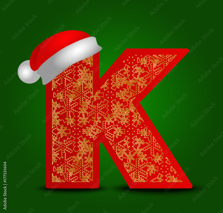 Christmas Alphabet Letter K