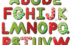Weihnachtskoch Alphabet A Durch Z Vektor: Stock-Vektorgrafik intended for Christmas Alphabet A To Z