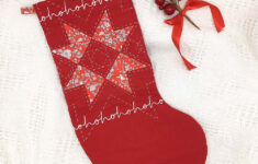 Weihnachtsstrumpf-Set Mit Sägezahnstern | Liberty-Stoff within Alphabet Stocking Christmas