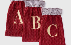 Winter Poem Red Alphabet Christmas Sack - Matalan throughout Alphabet Christmas Sacks