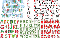 Xmas Alphabet Templates Vector – Free Download | Vectorpicfree with regard to Christmas Alphabet Free