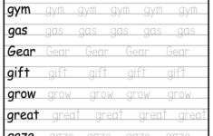 24 Printable Trace The Words Worksheet! Alphabetical, A-Z, Capital for Three Letter Words Tracing Worksheets
