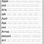 24 Printable Trace The Words Worksheet! Alphabetical, A Z, Capital Intended For Letter Tracing Worksheets 2nd Grade
