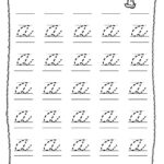 26 Druckbare Kleinbuchstaben Cursive Trace The Alphabet Worksheets Regarding Letter Tracing Worksheets Cursive