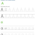 26 Printable Alphabet Tracing Letters Worksheets. Preschool K5 With Regard To Letter Tracing Worksheets K5