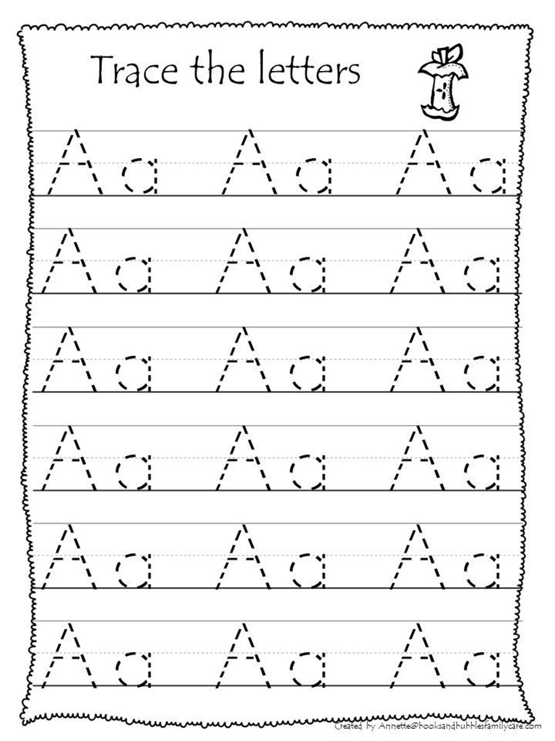 26 Printable Trace The Alphabet Worksheets. Preschool-Kdg Phonics pertaining to Letter A Tracing Worksheets For Preschool