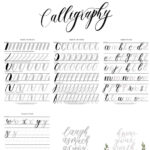 31+ Free Printable Lettering And Calligraphy Worksheets Within Free Letter Tracing Worksheets Calligraphy