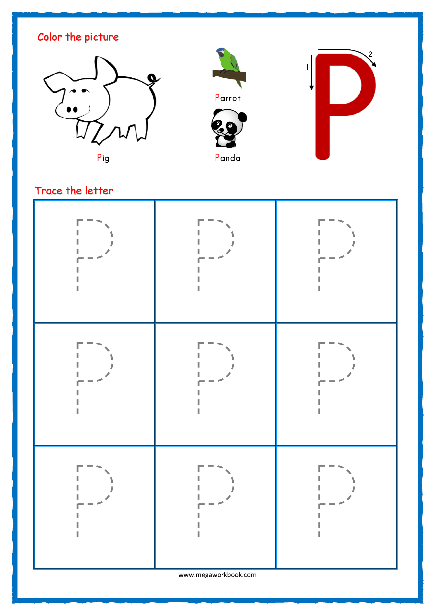 4 Capital And Small Alphabets Worksheets Free Printable Alpha 98 for Capital Letter P Tracing Worksheets