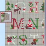 44   Country Hearts Wiehnachten   Auroraten Inside Christmas Cross Stitch Alphabet Free