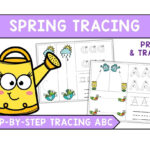 50+ Pages Fun Spring Letter Tracing Worksheets   Fluffytots Intended For Spring Letter Tracing Worksheets