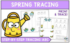 50+ Pages Fun Spring Letter Tracing Worksheets - Fluffytots intended for Spring Letter Tracing Worksheets