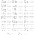 Abc Letters Printable Tracing Worksheets Throughout Individual Letter Tracing Worksheets