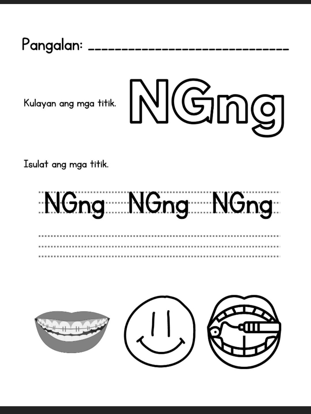 Alpabetong Filipino Practice &amp;amp; Activity Sheets For Toddlers And inside Letter Ng Tracing Worksheets
