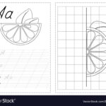 Alphabet Letters Tracing Worksheet With Russian Vector Image Within Russian Letter Tracing Worksheets