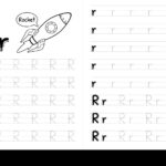 Alphabet R Tracing Stock Vector Images   Alamy For Tracing Letter R Worksheets For Kindergarten
