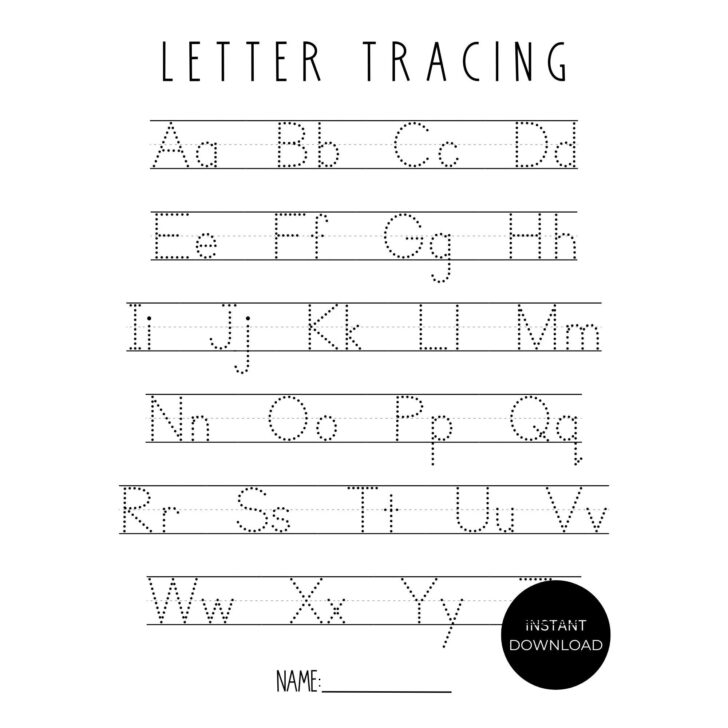 Letter Tracing Worksheets With Arrows