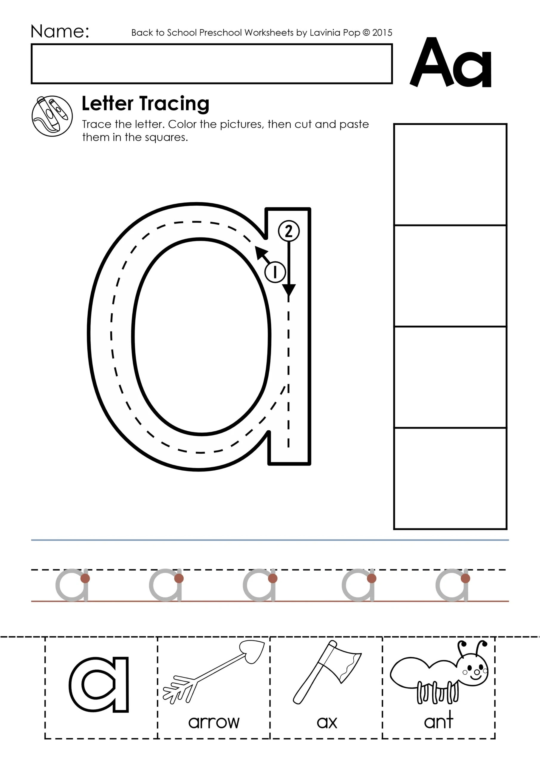 Alphabet Tracing Practice Worksheets pertaining to Letter A Tracing Worksheets For Preschool