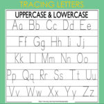 Alphabet Tracing Printable Worksheet | Capital Small Letters For Capital And Small Letter Tracing Worksheet