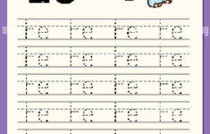 Alphabet Tracing Worksheet With Letter E And E Illustration Stock with Letter Tracing Worksheets E