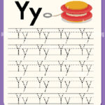 Alphabet Tracing Worksheet With Letter Y And Y Illustration Stock Pertaining To Letter Tracing Worksheets Y