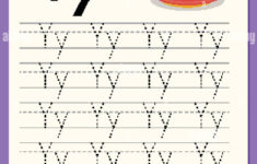 Alphabet Tracing Worksheet With Letter Y And Y Illustration Stock regarding Y Letter Tracing Worksheet