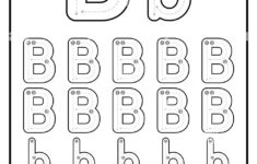 Alphabet Tracing Worksheets For Kids With Uppercase And Lowercase with regard to Lowercase Letter B Tracing Worksheets