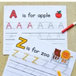 Alphabet Tracing Worksheets – Mary Martha Mama Regarding Diy Letter Tracing Worksheets