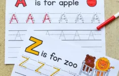 Alphabet Tracing Worksheets – Mary Martha Mama regarding Diy Letter Tracing Worksheets
