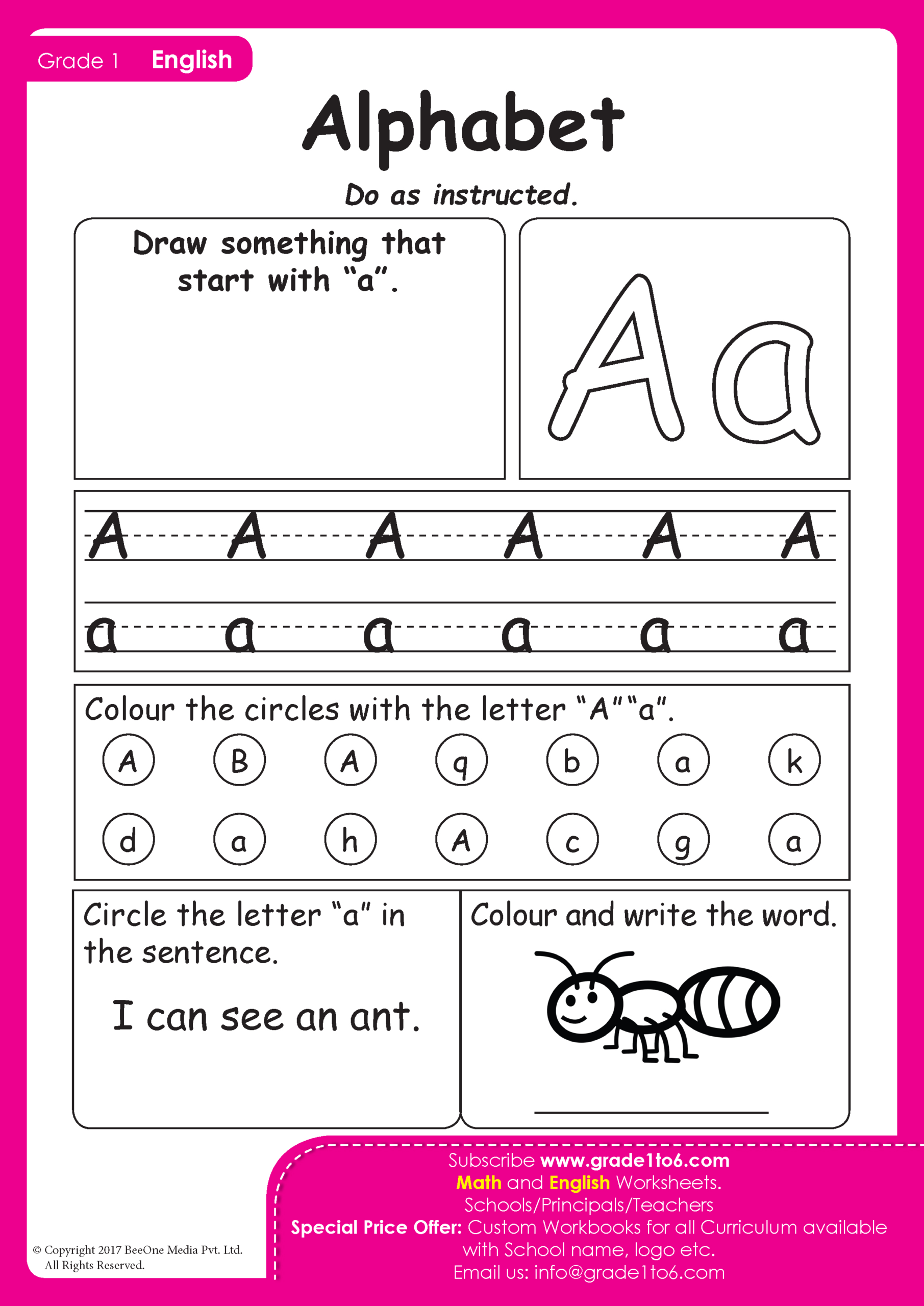 Alphabet Tracing Worksheets with Letter Tracing Worksheets Grade 1