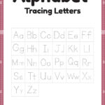 Alphabet Worksheets For Kindergarten Tracing Letters For Preschool For Letter Tracing Alphabet Worksheet