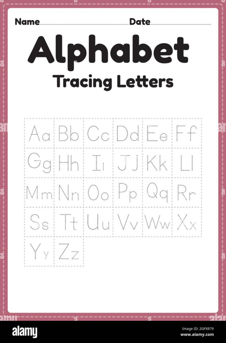 Letter Tracing Alphabet Worksheet