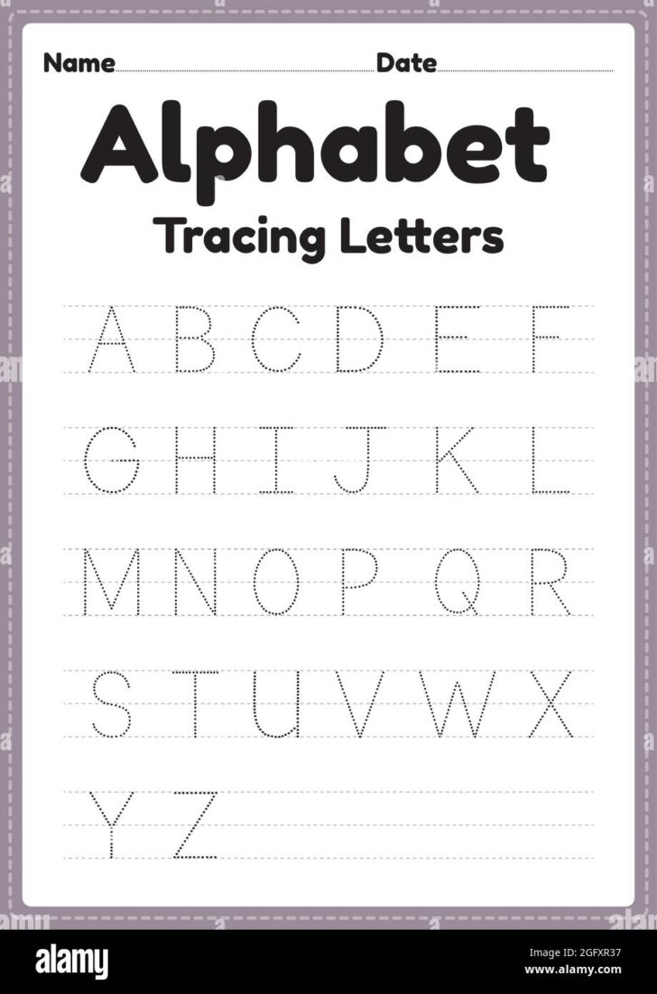 Letter Tracing Worksheets For Kindergarten Letter Tracing Worksheets For Kindergarten