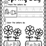 Alphabet Worksheets (Spring) | Madeteachers Regarding Spring Letter Tracing Worksheets